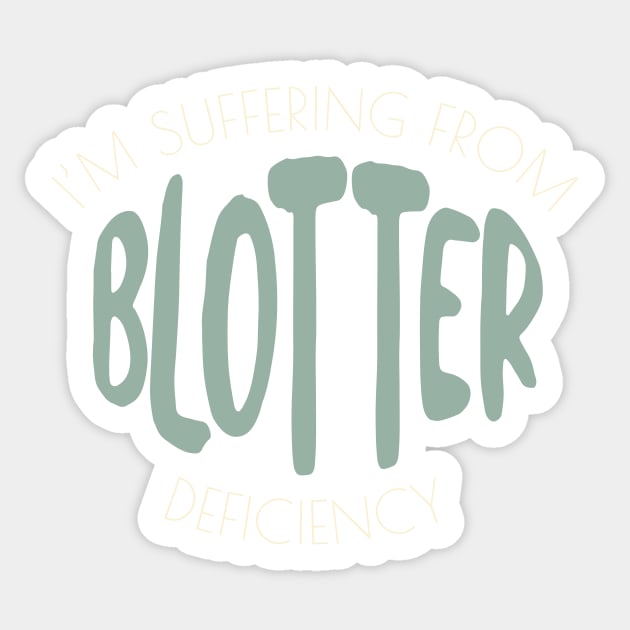 Funny BINGo Pun Blotter Deficiency Sticker by whyitsme